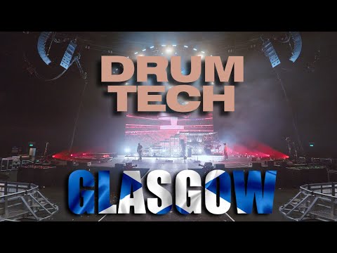 GLASGOW, SCOTLAND - DRUM TECH POV