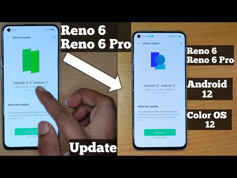 How to Update Reno 6 & Reno 6 Pro Android 12 ⚡ Color OS 12 Update🔥🔥