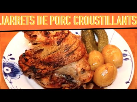 Jarrets de porc croustillants au four  / Sweinhaxn allemand pour Oktoberfest - Recette # 208