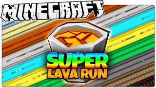 Minecraft  SUPER Lava Run!  3 Stages Of LAVA DEATH