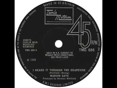 UK New Entry 1969 (27) Marvin Gaye - I Heard It Through The Grapevine
