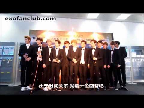 【exofanclub.com】130115 马来西亚 金唱片颁奖典礼 新闻发布会采访