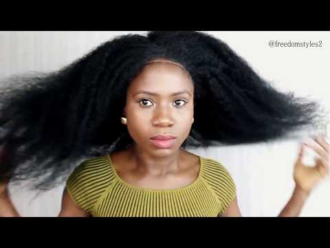 360 Lace Front Wig Kinky Straight 22inch 