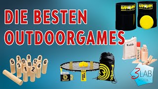 Die besten Outdoorgames - Kubb | Spikeball | Mölkky | Kan Jam