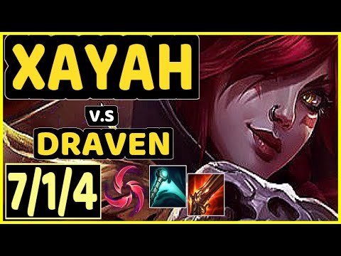 INNAXE (XAYAH) vs DRAVEN - 7/1/4 KDA BOTTOM ADC CHALLENGER GAMEPLAY - EUW