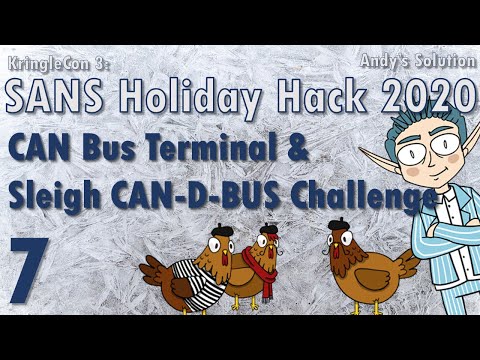 KringleCon 2020 - 7/11 - CAN BUS Terminal & Sleigh CAN-D-BUS Challenge