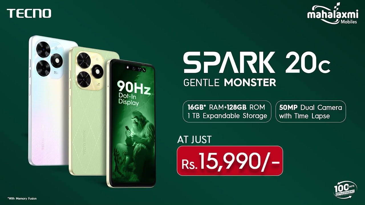 Смартфон TECNO Spark 20с 8/128GB Зеленый