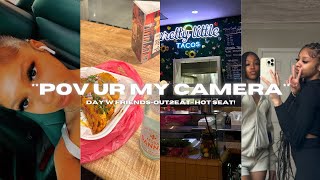 POV: your my camera! days w friends + out to eat + put myself in the HOT SEAT + USMILE TOOTH BRUSH