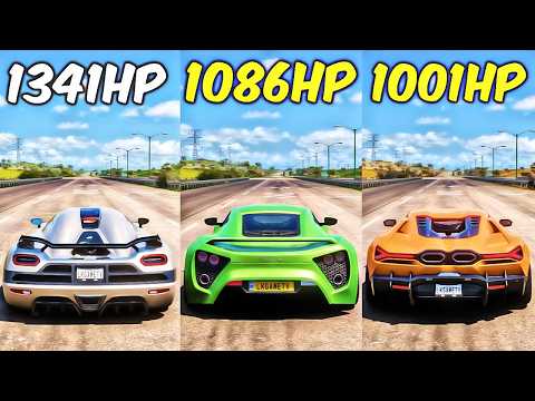 FH5 DRAG RACE! AGERA vs ZENVO ST1 vs REVUELTO 🚀