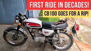 First Ride in Decades! | 1972 Honda CB100 Back on the Road