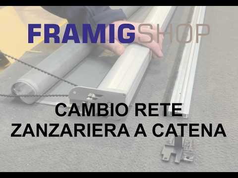 Anteprima video cambio rete zanzariera a catena