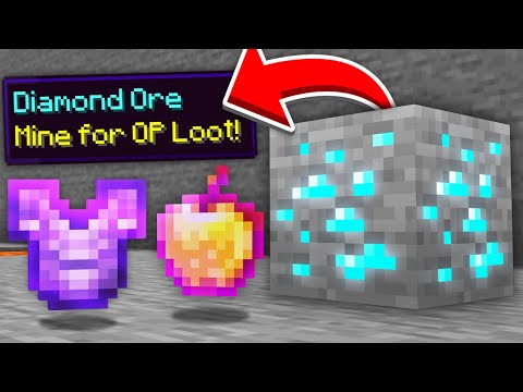 Minecraft, But Ores Drop OP Items..