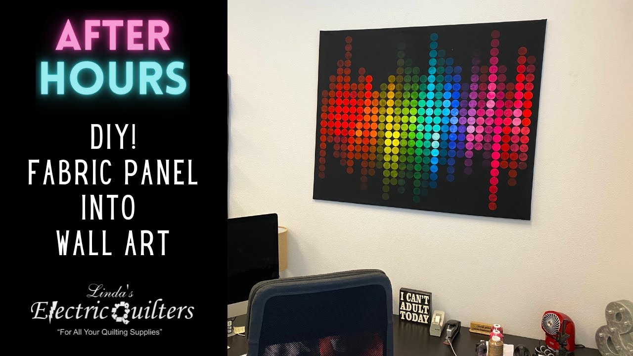 DIY Fabric Panel Wall Art