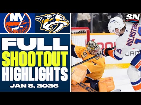 New York Islanders at Nashville Predators | FULL Shootout Highlights - January 8, 2026