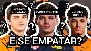 O QUE NORRIS, VERSTAPPEN ou PIASTRI PRECISA PARA SER CAMPEÃO? OS CÁLCULOS DA DECISÃO EM ABU DHABI