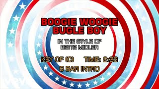 Bette Midler - Boogie Woogie Bugle Boy (Karaoke)