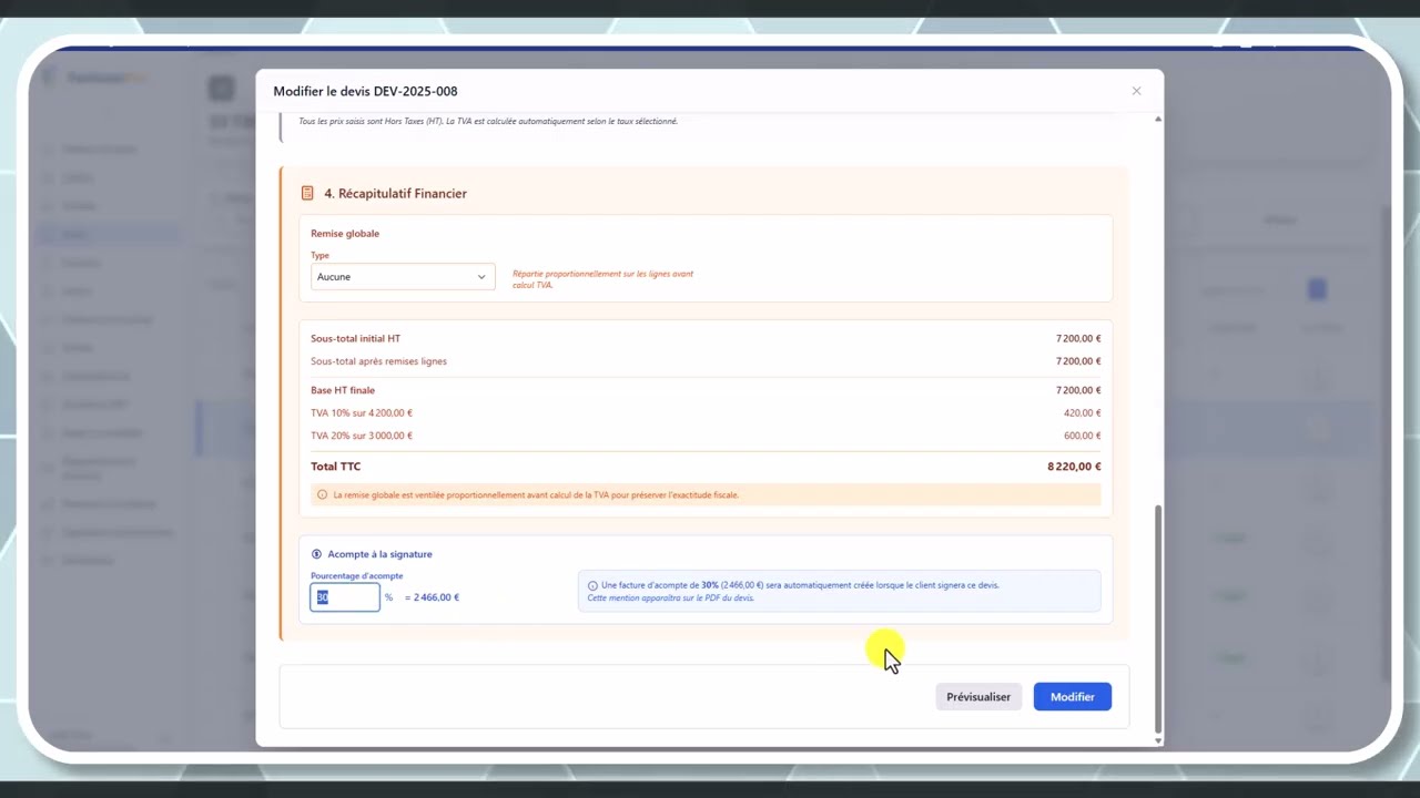 Tutoriel vidéo : Acomptes et situations de travaux — Formation FacturesPro