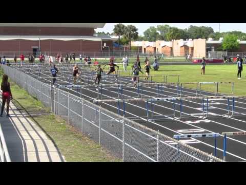 Florida 2015 District 3 Chiles Girls Finals 100M Hurdles