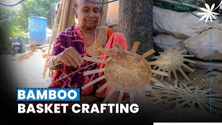 Bamboo Basket Making Process | Hand Basket Weaving | Basket Making Process
