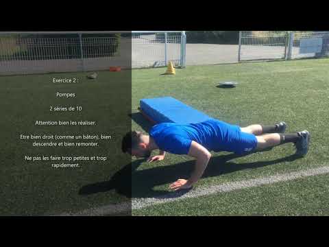 Préparation individuelle de pré-saison (renforcement musculaire et proprioception) - Semaine 2