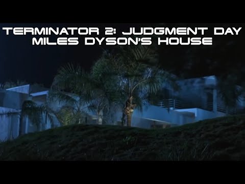 Terminator 2 Judgment Day (1991) - Miles Dyson's House Filming Location: Then & Now (4K)