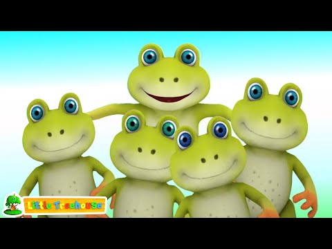 Cinco Pequenos Sapos Salpicados Música Infantil em Português Para Crianças