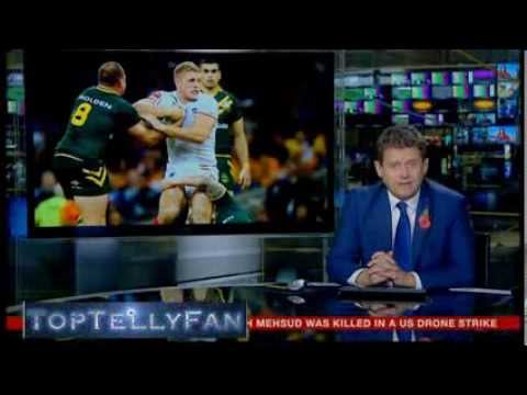 Mike Bushell has a coughing fit then forgets the time (BBC News, 2.11.13)