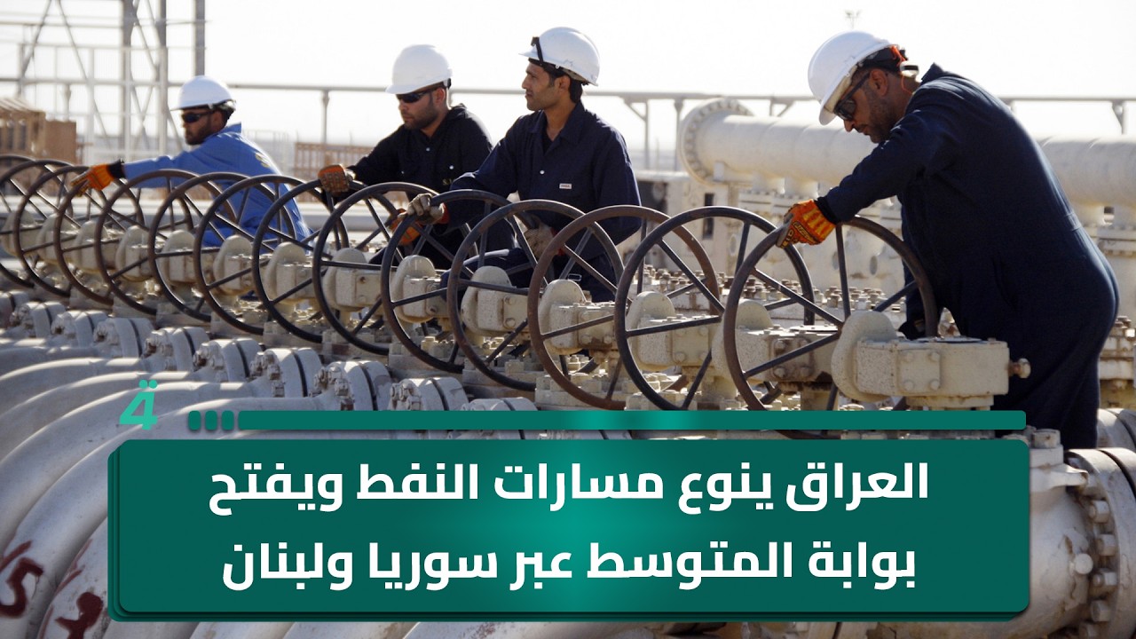 فيديو | العراق ينوع مسارات النفط ويفتح بوابة المتوسط عبر سوريا ولبنان