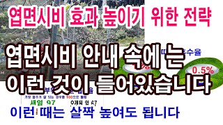 몁면시비 효과 높이기 위한 전략, 엽면시비 안내 속에 이런 것이 들어있어, 이런 때는 살짝 높일 수 있습니다…