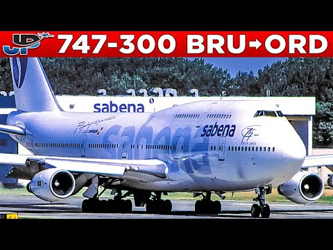Sabena Boeing 747-300 Cockpit Brussels🇧🇪 to Chicago🇺🇸 (1998)
