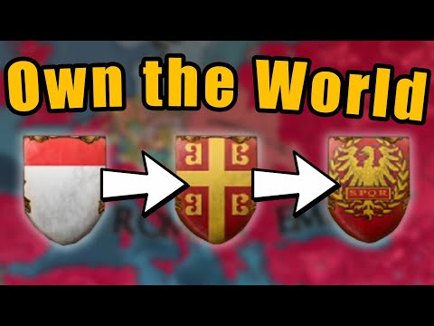 EU4 Montferrato into Byzantine Empire into Roman Empire into Owning World