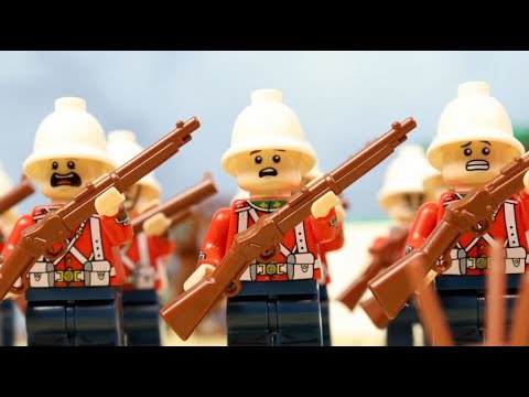 Lego Battle of Isandlwana, Zulu war history stop motion