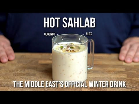 Sahlab or Salep, the official winter drink of the Middle East