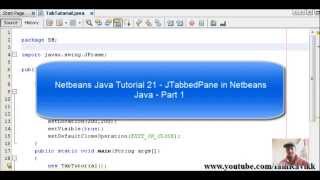 Java Swing Tutorial 21 - JTabbedPane in Netbeans Java - Part 1