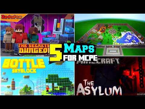 Top 5 Best Maps for Minecraft PE | Maps for MCPE 1.19+