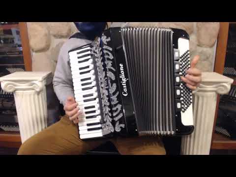 CAST3796BKM - Black Castiglione Piano Accordion LMMM 37 96 $2799