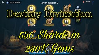 Destiny Divination 🔥 530 Shards in 280K Gems 💎 Viking Rise F2P Gameplay #vikingrise