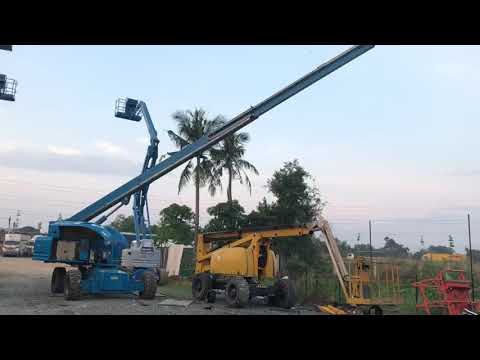 Qúa trình kiểm tra Tthử tải xe nâng Genie S85 trước khi bàn giao khách hàng