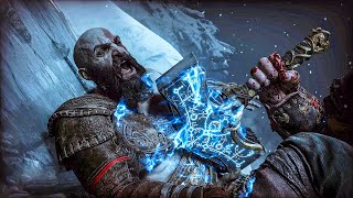 Thor revives Kratos with Mjolnir to fight him again - God of War Ragnarok