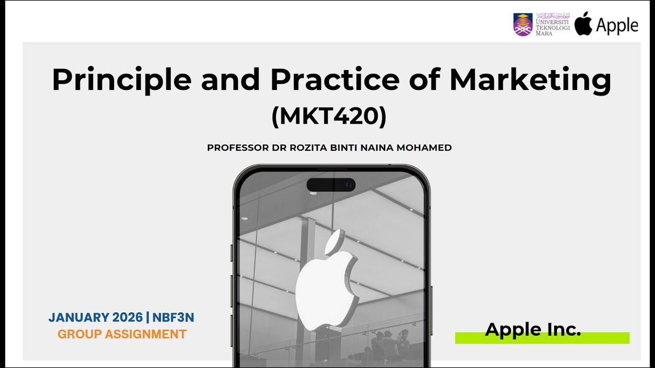 MKT420 Group Assignment 3_Apple Inc