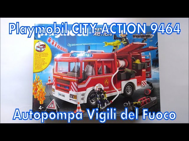 Vídeo relacionado con Playmobil City Action Camión de Bomberos con Luces y Sonido, a Partir de 4 Años (9464), Multicolor, Talla Única