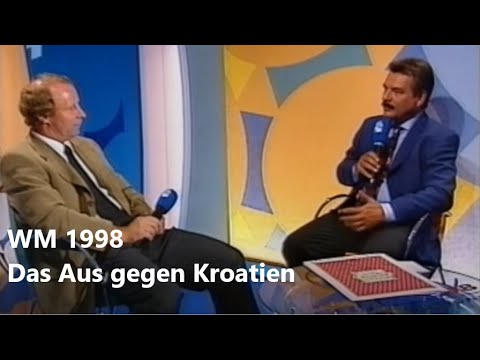 Bundestrainer Berti Vogts nach dem WM-Aus gegen Kroatien (04.07.1998)