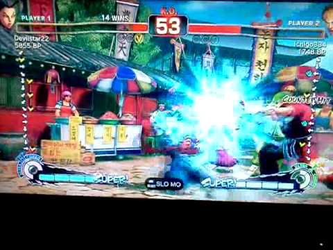 Super street fighter 4 average Ken vs really good Rose #1