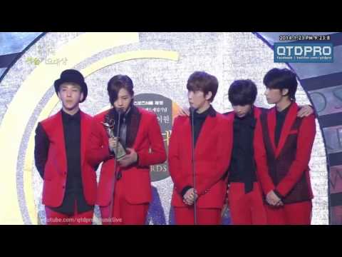 140123 비원에이포 인기상 수상소감 HD