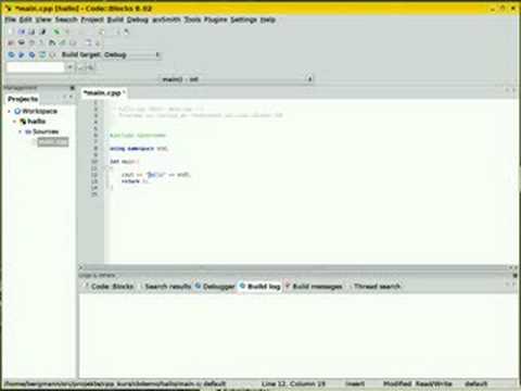 codeblocks Schnelleinstieg