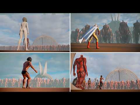 ALL Titans vs 1.000.000. Colossal Titans - The Rumbling #7