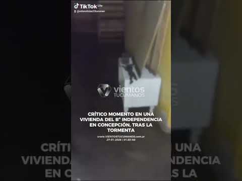 1 part] BARRIO INDEPENDENCIA CONCEPCIÓN   una vecina se encontró afectada por el temporal en tucuman