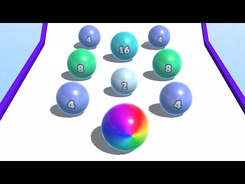 Ball Merge 2048 🟡🟢🔵 BIG UPDATE All Levels Gameplay Walkthrough Android, iOS MAX LEVELS!!!