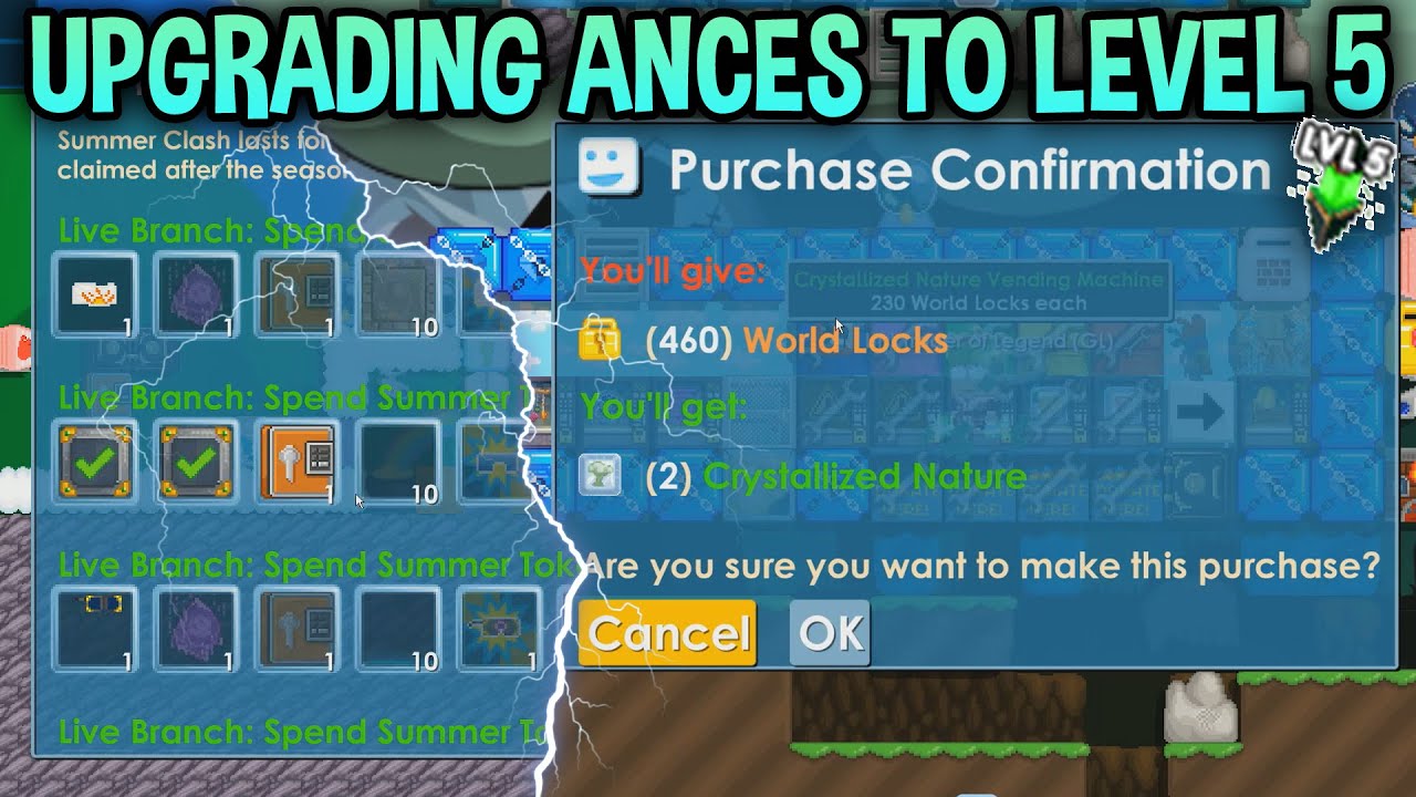Upgrading Ancestral Seed of Life to Level 5 [RIP DLS]│Growtopia