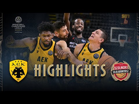 AEK BC v NHSZ-Szolnoki Olajbanyasz | Highlights | #BasketballCL 2025-26